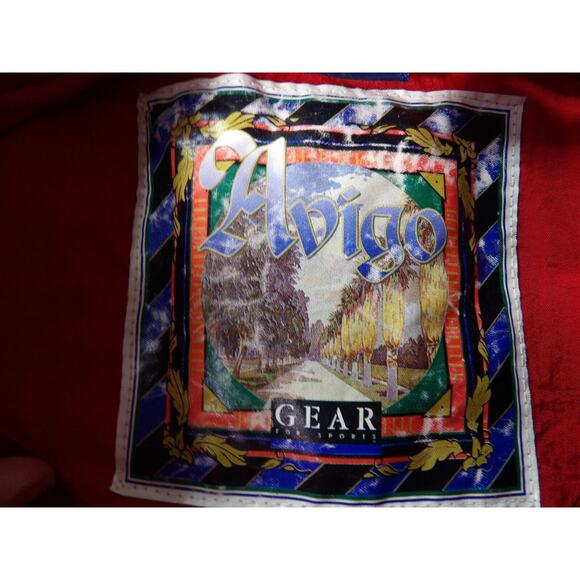 Vtg Avigo Gear Pepsi Cola Windbreaker XL Full Zip Jacket Black Logo Red 90s - Picture 6 of 14